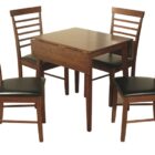 Hanover dark square drop - leaf dining table and 2 chairs Hanover dark square drop - leaf dining table and 2 chairs