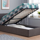 Berlin fabric ottoman bed