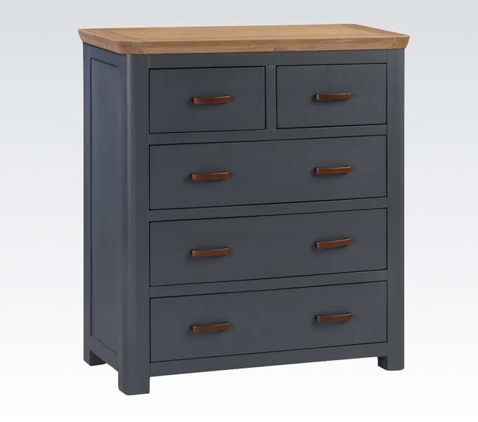Screenshot Treviso midnight blue 2 over 3 chest of drawers