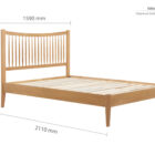 Berwick oak bedframe