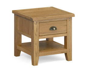 Burford oak lamp table