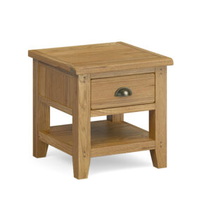 Burford oak lamp table