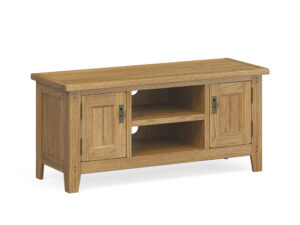 Burford oak TV unit 1200