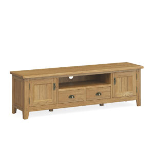 Burford oak large TV unit 1800