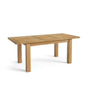 Burford  oak compact butterfly extending dining table