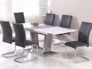 Castello 160cm extending dining table and 6 chairs