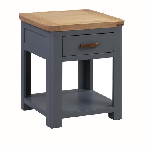 Screenshot Treviso midnight blue lamp table with drawer