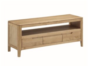 Dunmore oak large TV unit