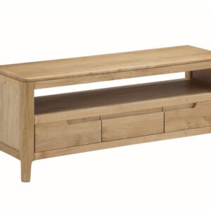 Dunmore oak large TV unit