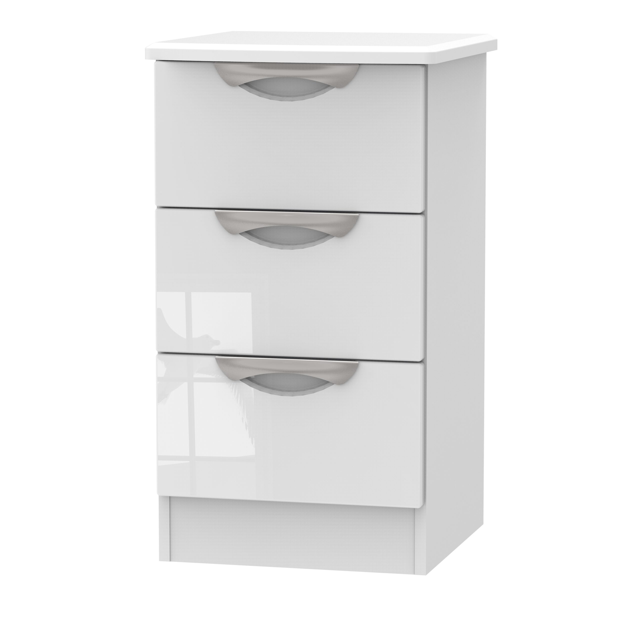 Cam001wgw-scaled-1. Jpg Camden gloss 3 drawer bedside