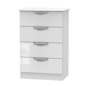 Camden gloss 4 drawer midi chest