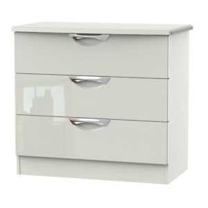 Camden gloss 3 drawer chest
