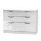 Camden gloss 6 drawer midi chest Camden gloss 6 drawer midi chest