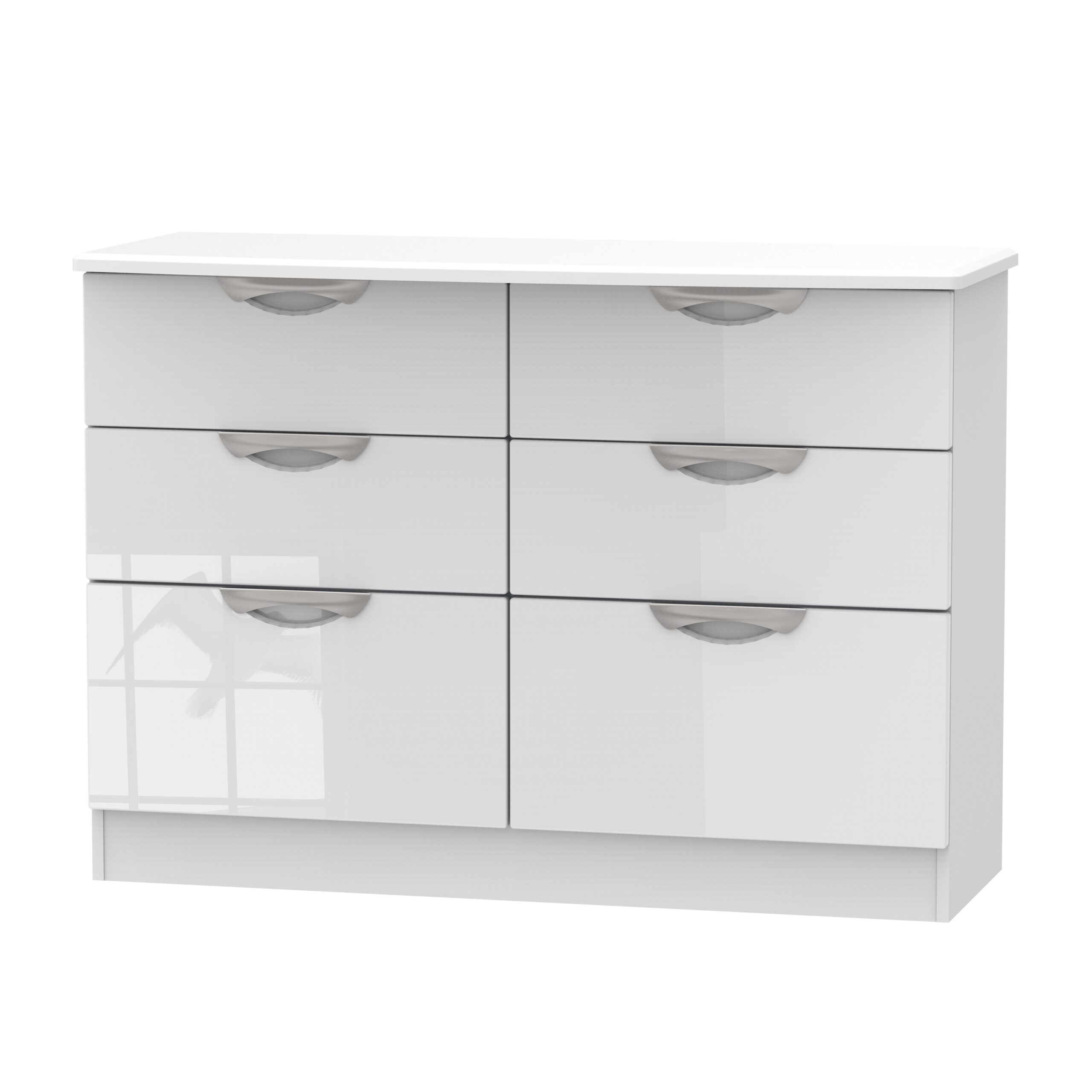 Cam015wgw-scaled-1. Jpg Camden gloss 6 drawer midi chest