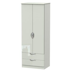 Camden gloss tall 2 door 2 drawer robe