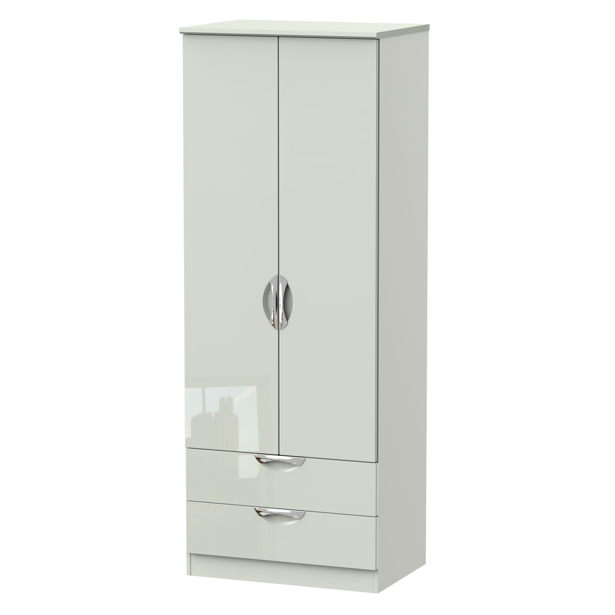 Cam081kgk-1-scaled-1. Jpg Camden gloss tall 2 door 2 drawer robe