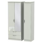 Camden gloss tall 3 door 2 drawer mirrored robe Camden gloss tall 3 door 2 drawer mirrored robe