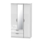 Camden gloss tall 3 door 2 drawer mirrored robe Camden gloss tall 3 door 2 drawer mirrored robe