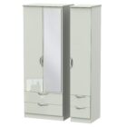 Camden gloss tall 3 door 4 drawer mirrored robe Camden gloss tall 3 door 4 drawer mirrored robe