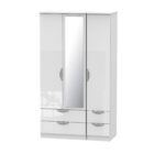 Camden gloss tall 3 door 4 drawer mirrored robe Camden gloss tall 3 door 4 drawer mirrored robe