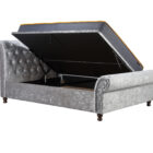 Castella fabric sleigh ottoman bed Castella fabric sleigh ottoman bed