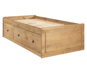 Corona waxed pine cabin bed