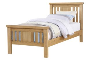 Newbridge oak 3’ high foot end bed frame