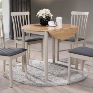 Altona round drop - leaf table and 4 chairs