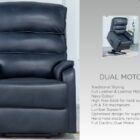 Savoy full leather/leather match dual motor lift, tilt and recline chair