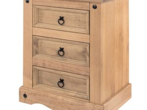 Corona Deluxe 3 drawer  bedside