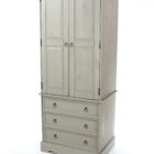 Corona greywash 2 door 3 drawer wardrobe