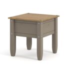Corona grey wash lamp table