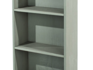 Corona Grey wash low narrow bookcase