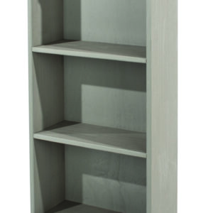 Corona Grey wash low narrow bookcase