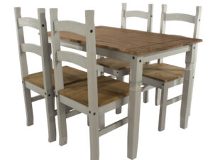 Corona Grey wash medium dining set