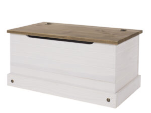 Corona white wash storage trunk
