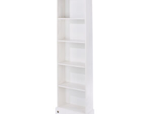Corona White wash tall narrow bookcase