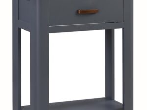 Treviso midnight blue small console table with drawer