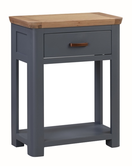 Screenshot Treviso midnight blue small console table with drawer