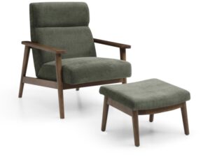 Isaac chair and footstool