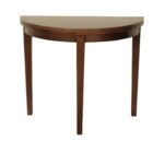 Hanover dark square half moon table Hanover dark square half moon table