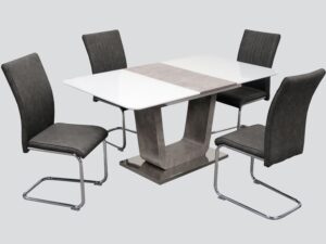 Castello 120cm extending dining table and 4 chairs