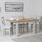 Eastry oak painted medium dining set with 4 chairs Eastry oak painted medium dining set with 4 chairs