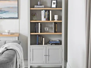 Eastry Oak painted large  bookcase
