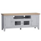 Eastry oak painted large tv unit