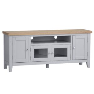 Eastry Oak painted large TV unit