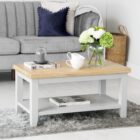 Eastry oak painted coffee table