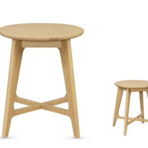 Carrington round lamp table