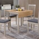 Altona square drop- leaf table and 4 chairs