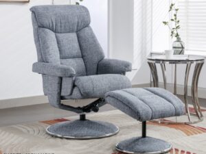 Biarritz fabric recliner with FREE stool